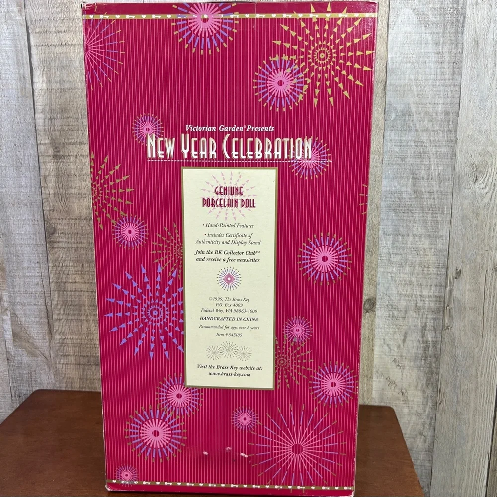 Millennium Edition New Year Celebration Victorian Garden Presents 1999 Doll
